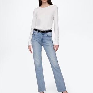 GAP Women's Straight Leg Jeans in Light Blue